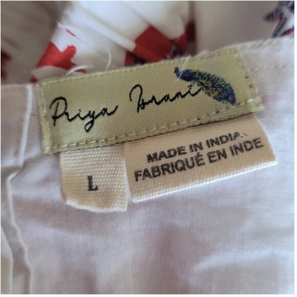 Anthropologie Priya Israni Short-Sleeve Mini Women's Dress size L - Picture 6 of 8